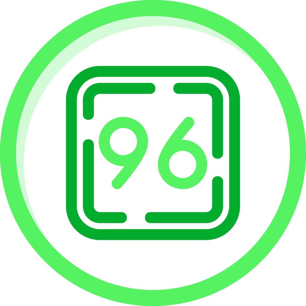 Ninety Six Green mix Icon vector