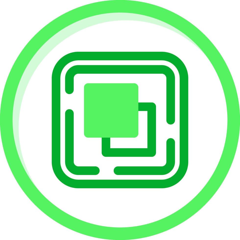Copy Green mix Icon vector