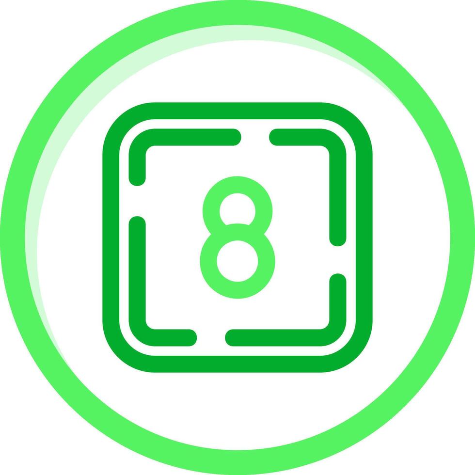 Eight Green mix Icon vector