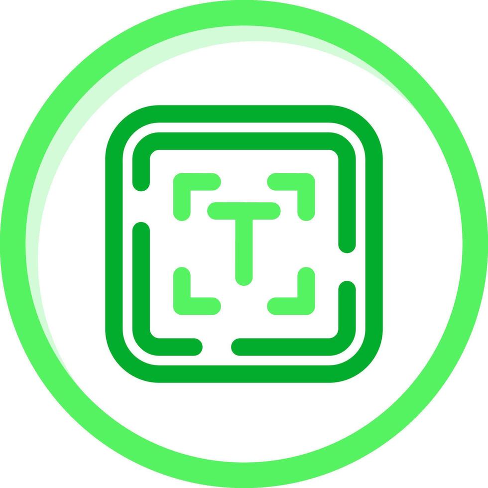 Edit text Green mix Icon vector