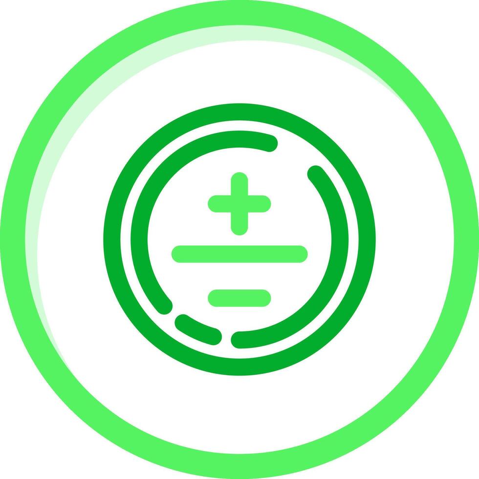 Mathematical symbol Green mix Icon vector