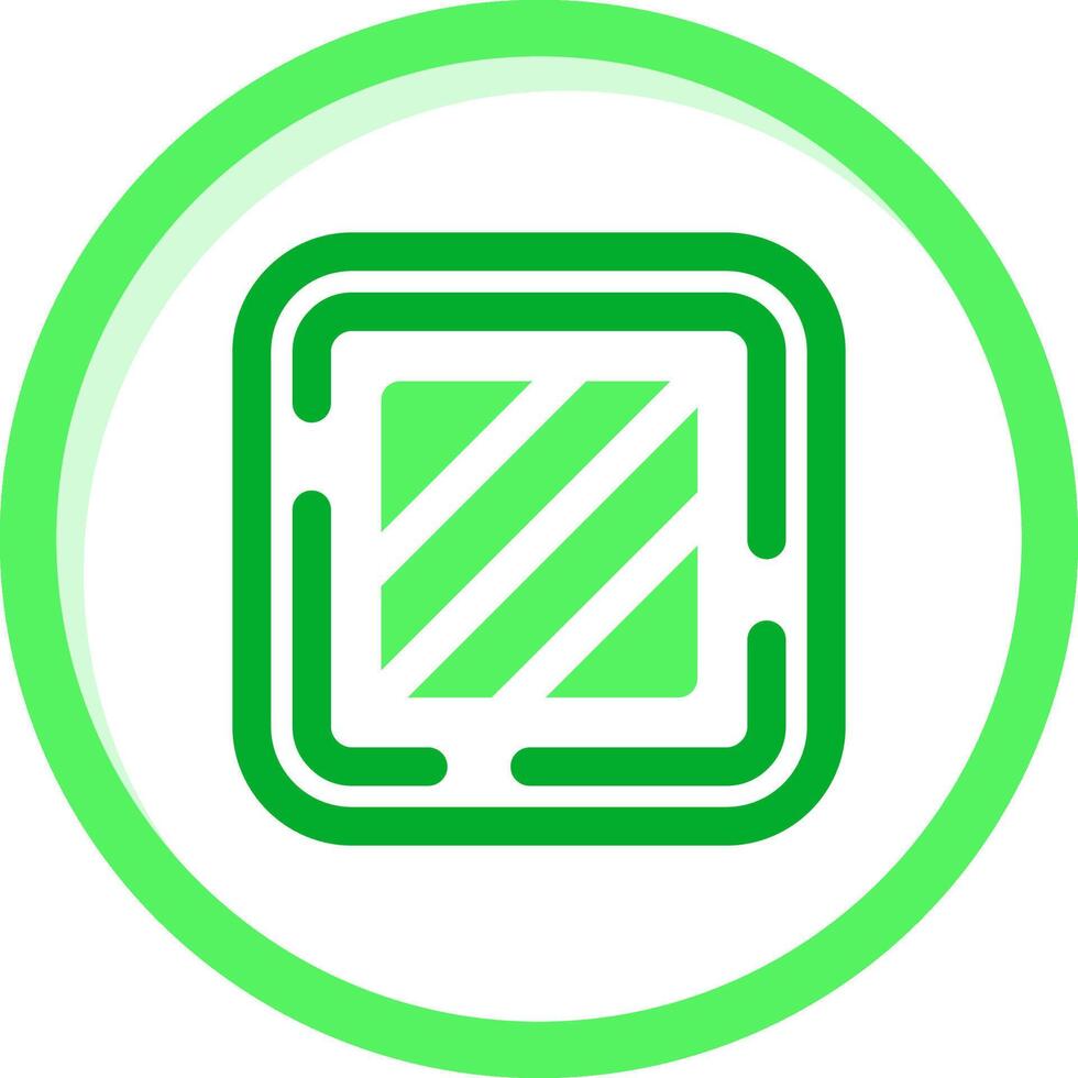 Square Green mix Icon vector