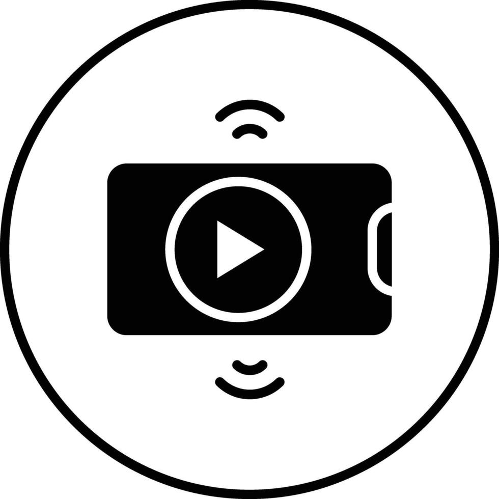 Live Streaming Vector Icon