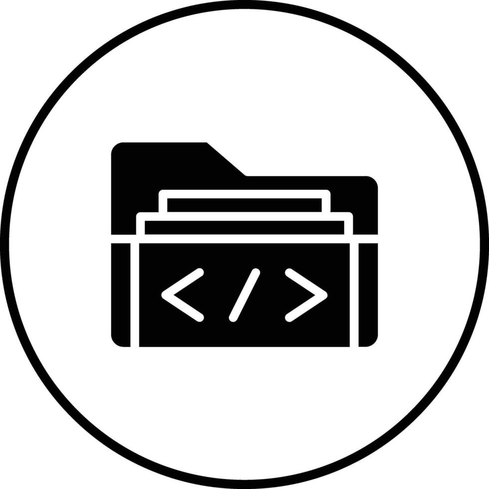Coding Folder Vector Icon 38134805 Vector Art at Vecteezy