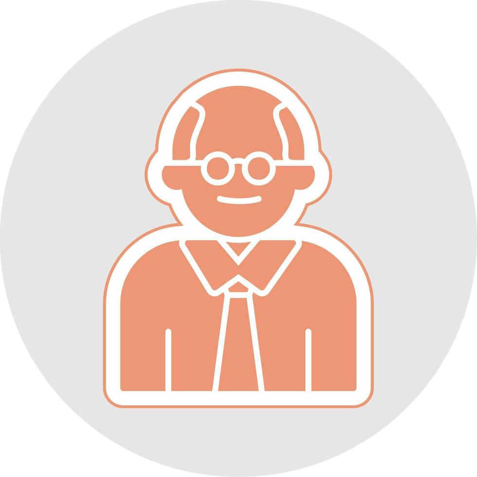 Judge Glyph Multicolor Sticker Icon vector