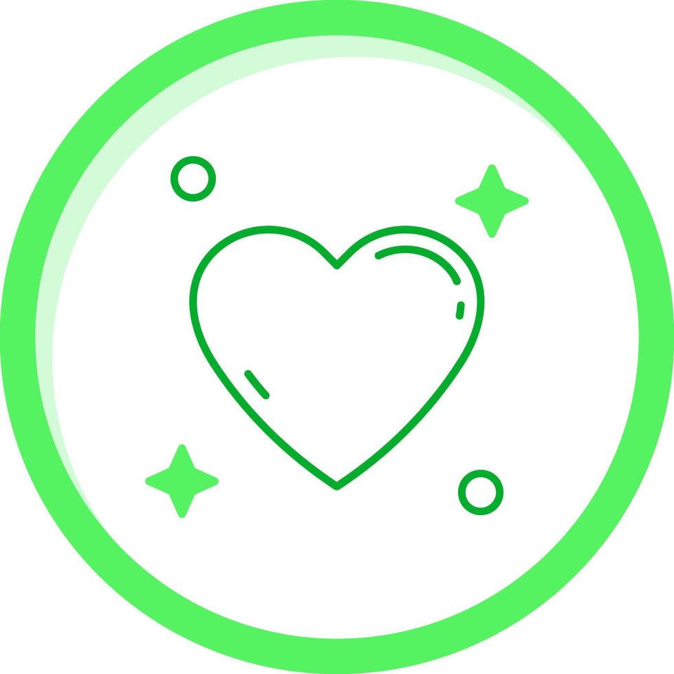 Heart Green mix Icon vector