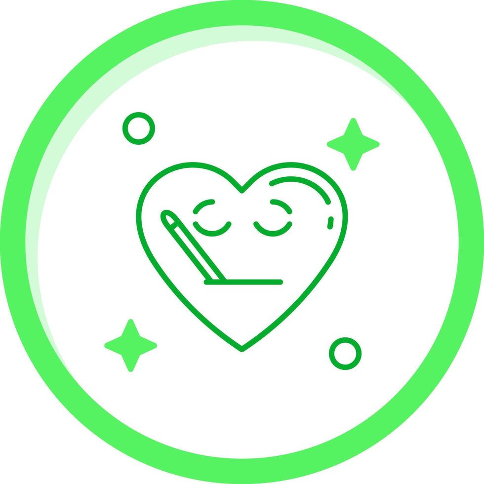 Sick Green mix Icon vector