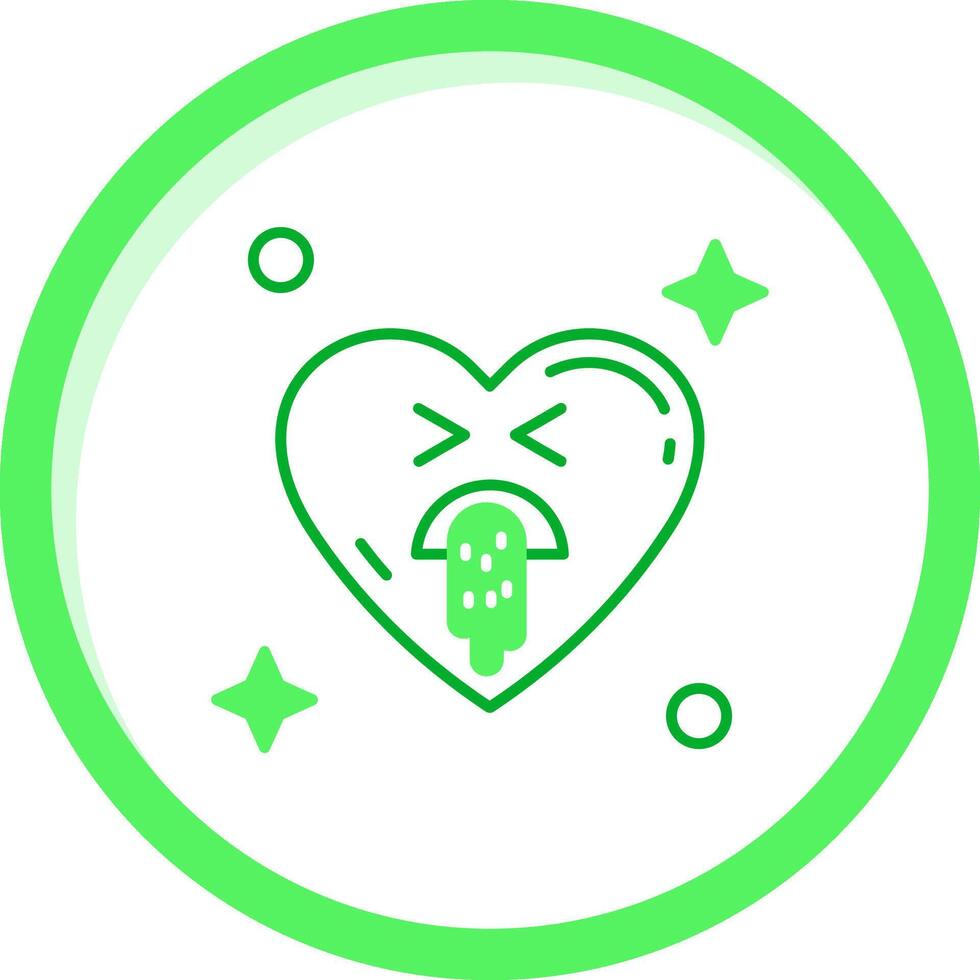 Vomit Green mix Icon vector