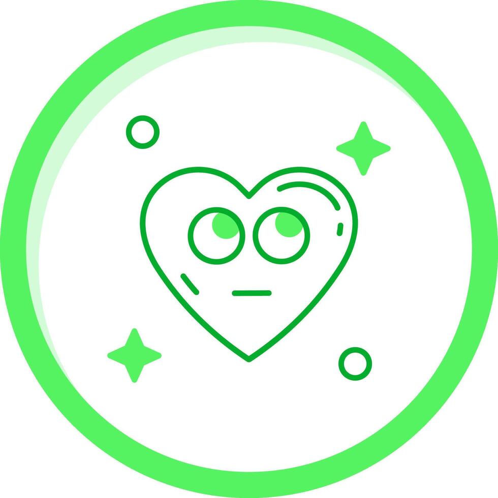 Rolling eyes Green mix Icon vector