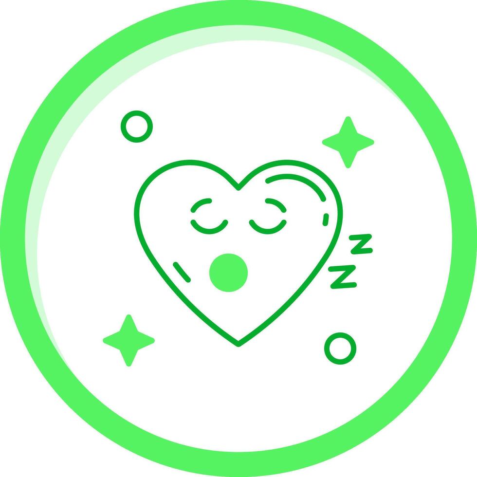 Sleep Green mix Icon vector