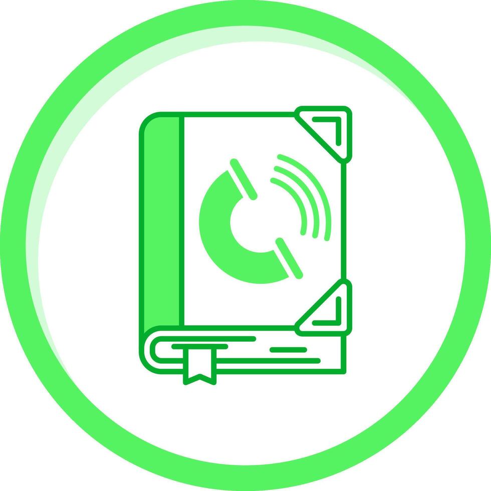 contacto verde mezcla icono vector