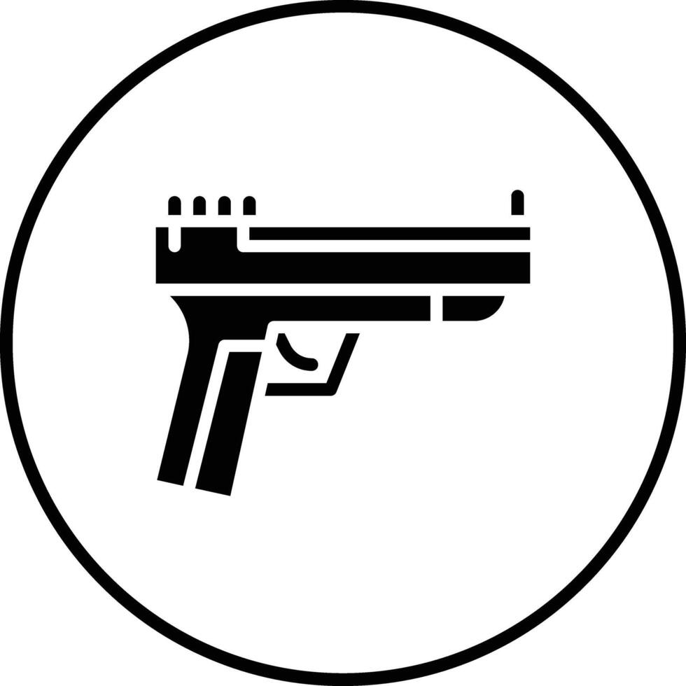 icono de vector de pistola