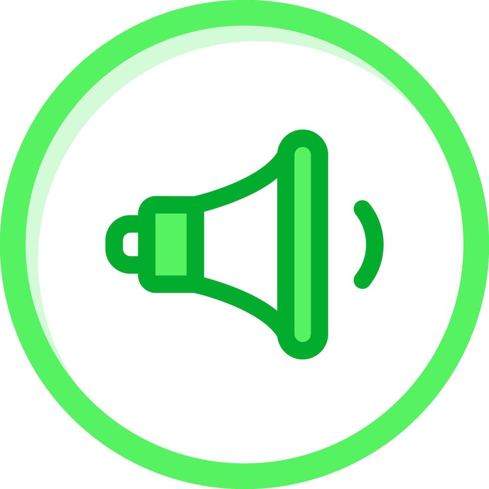Volume down Green mix Icon vector