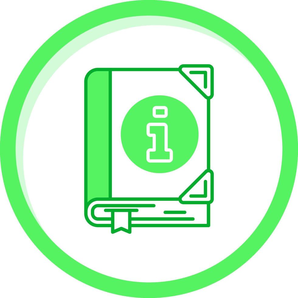 Guide Green mix Icon vector