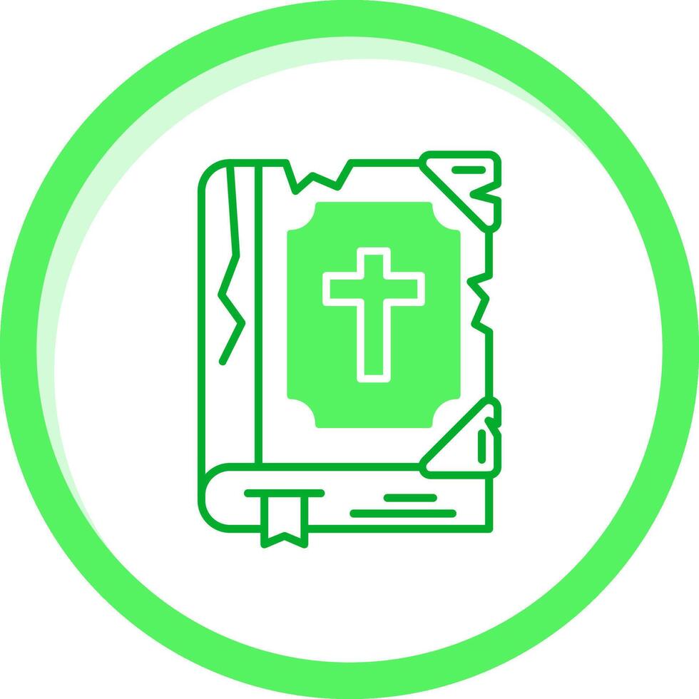 Bible Green mix Icon vector