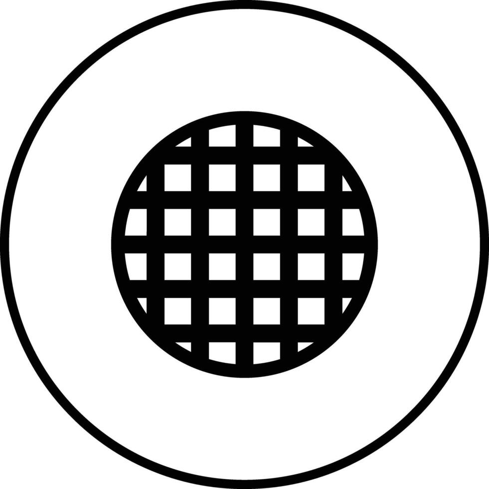 Waffle Vector Icon