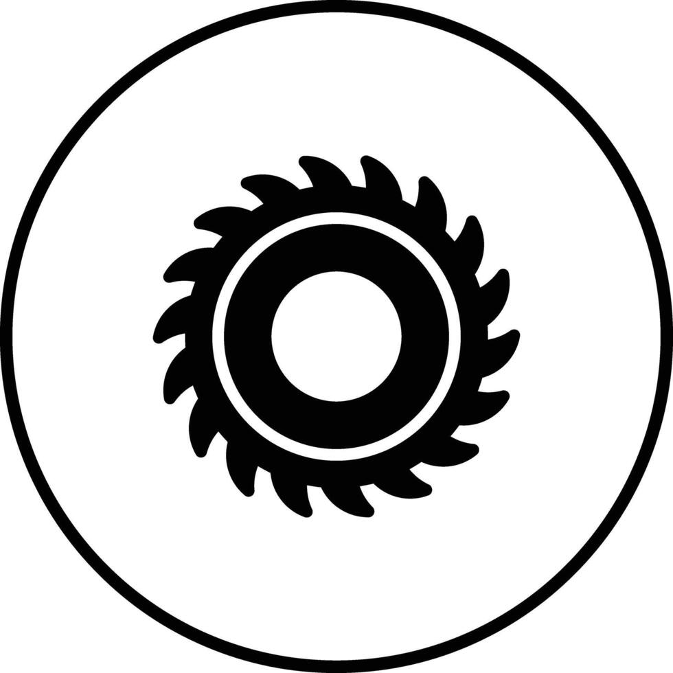 icono de vector de sierra circular