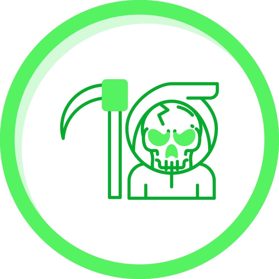 Death Green mix Icon vector