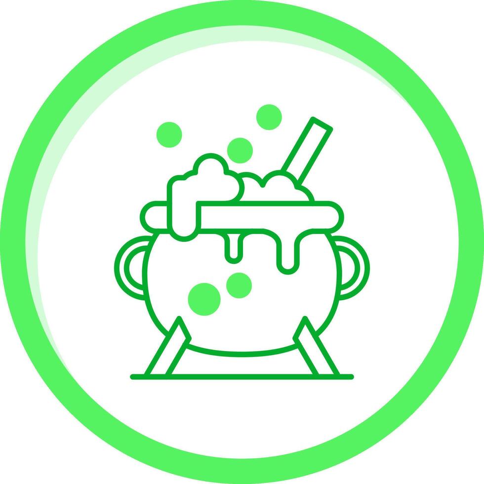 Cauldron Green mix Icon vector