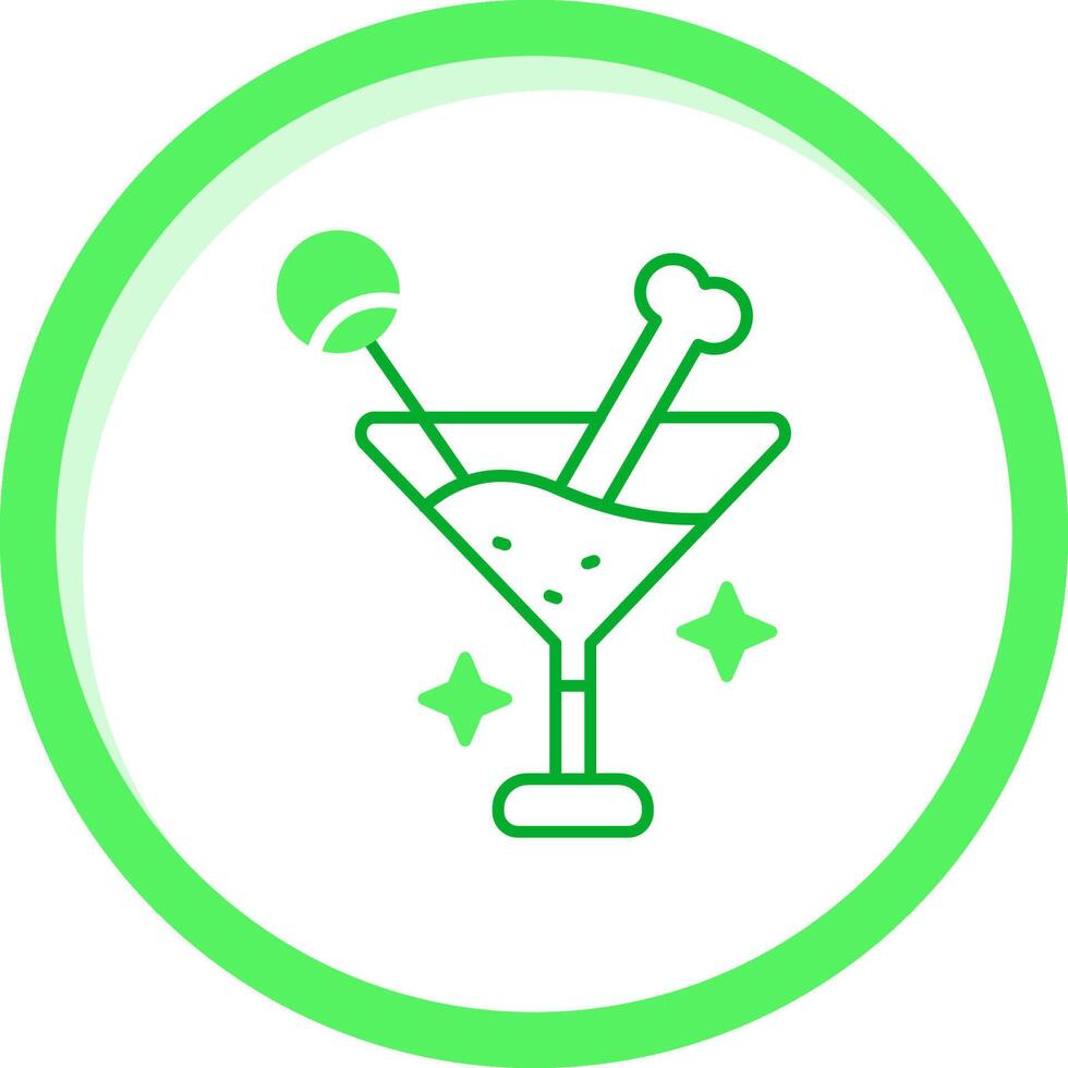 Drink Green mix Icon vector