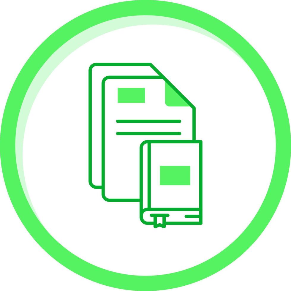 Ebook Green mix Icon vector