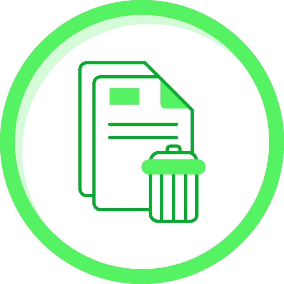 Delete Green mix Icon vector