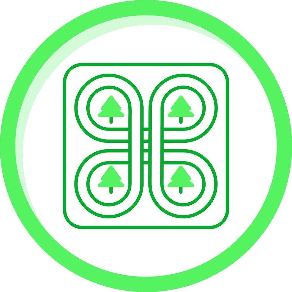 Overpass Green mix Icon vector