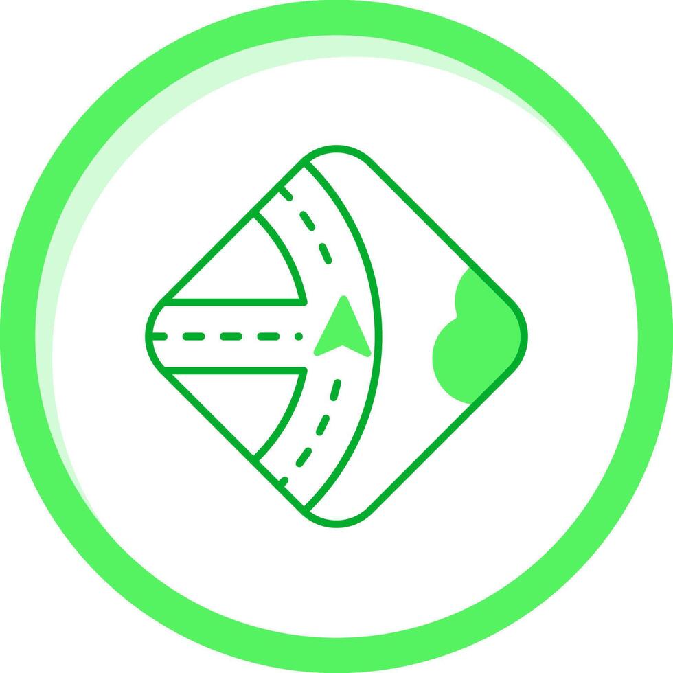 Navigation Green mix Icon vector
