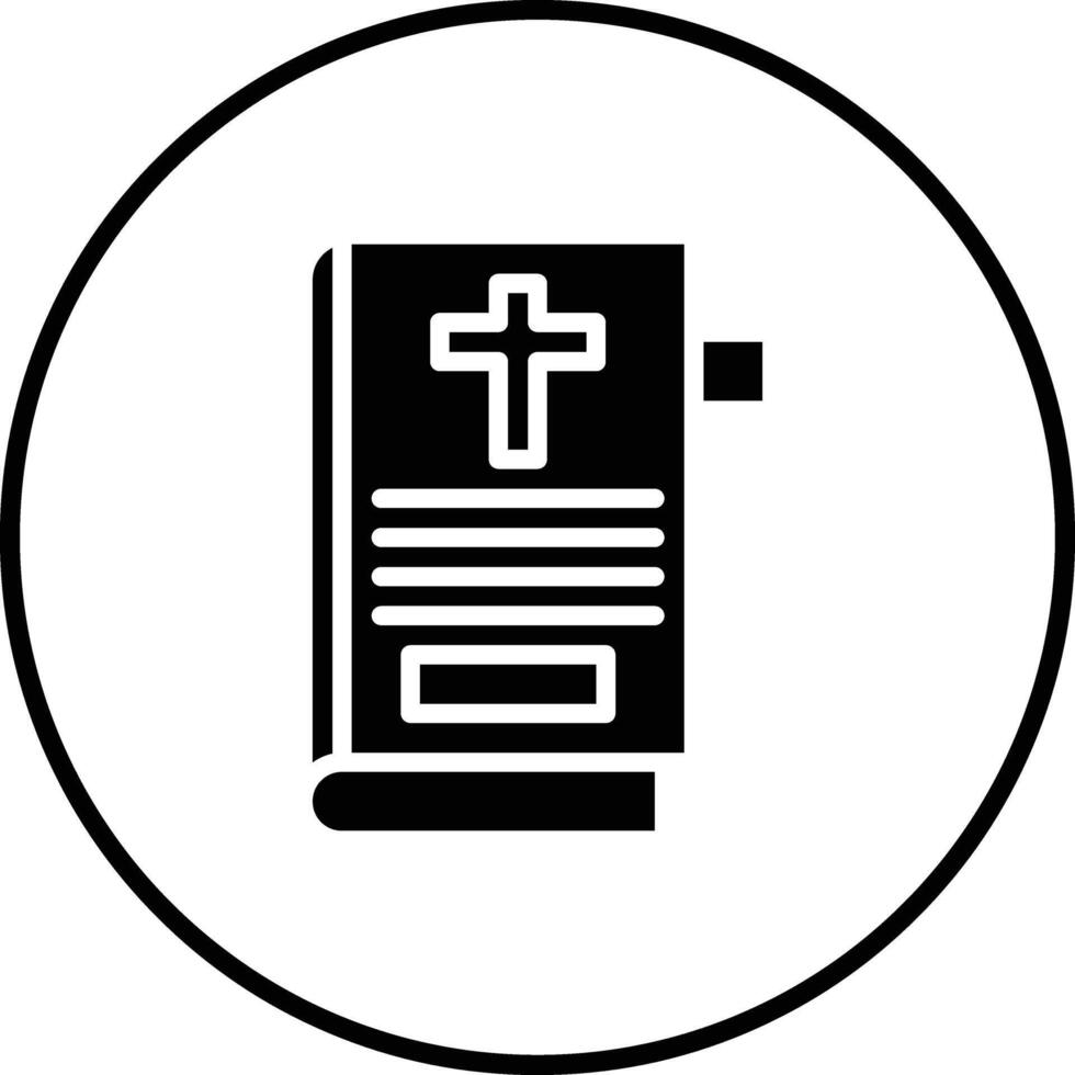 icono de vector de biblia