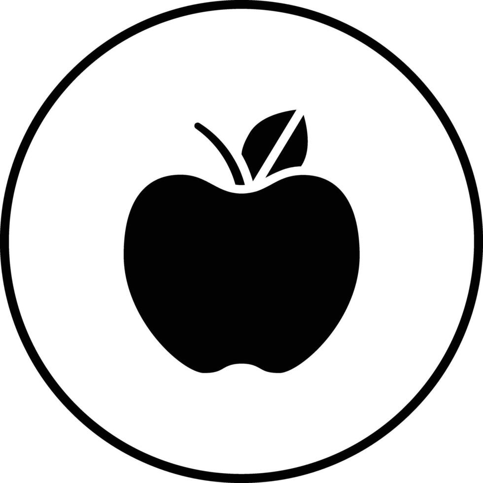 icono de vector de manzana