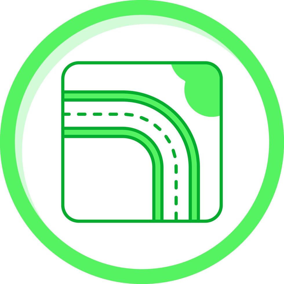 Highway Green mix Icon vector