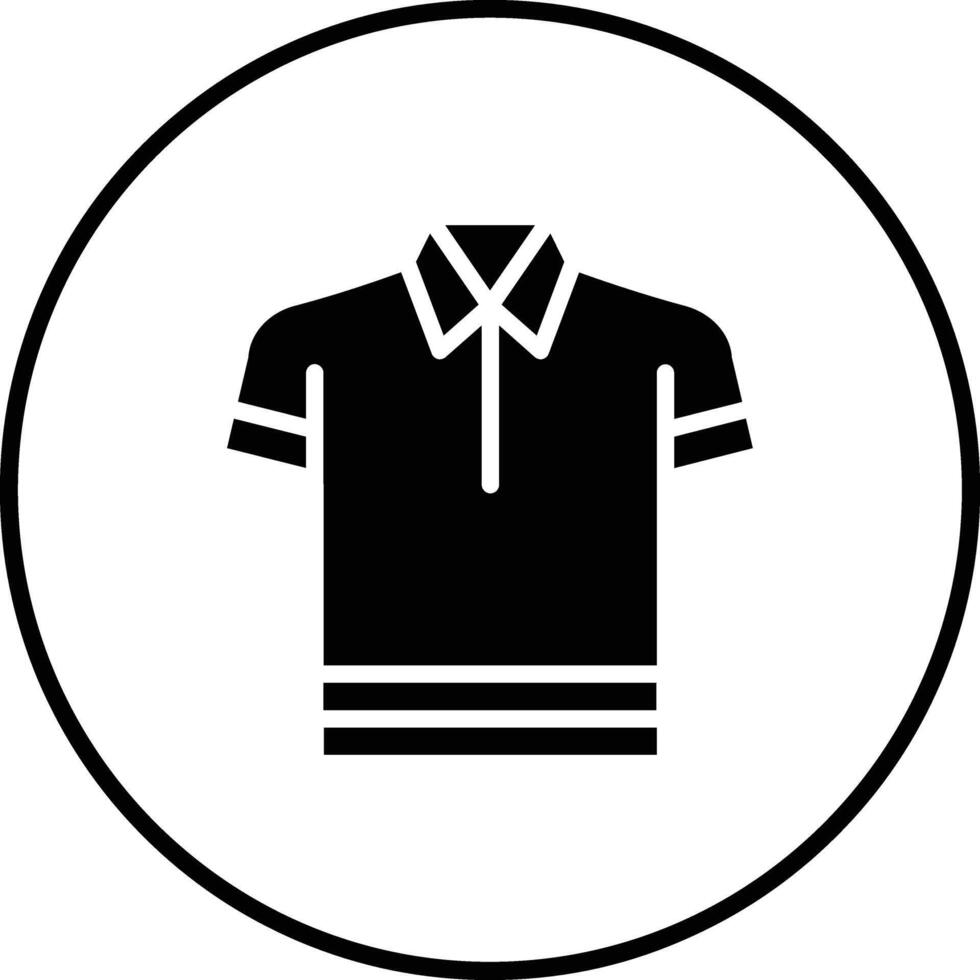 icono de vector de camisa de polo