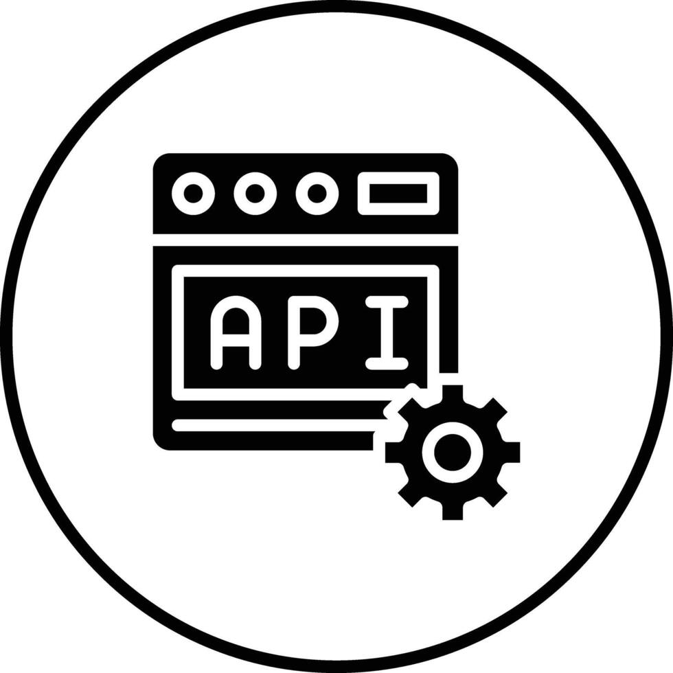 web api vector icono