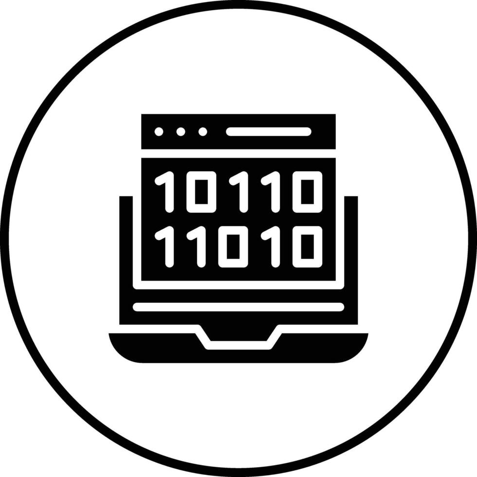 Binary Code Vector Icon