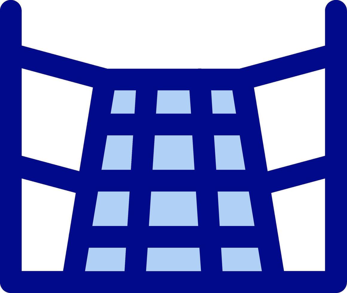 3d perspective grid Green mix Icon vector