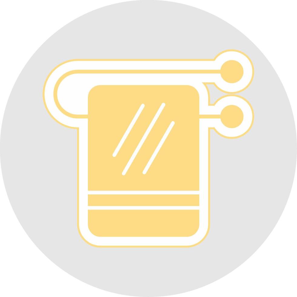 Towel Rack Glyph Multicolor Sticker Icon vector
