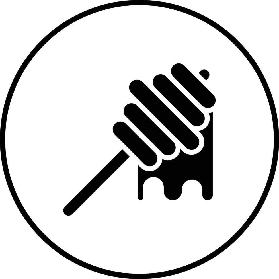 Honey Dipper Vector Icon