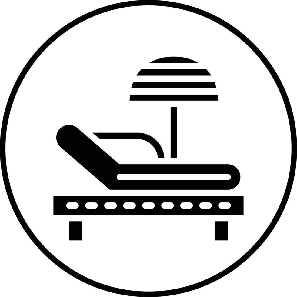 Sunbed Vector Icon