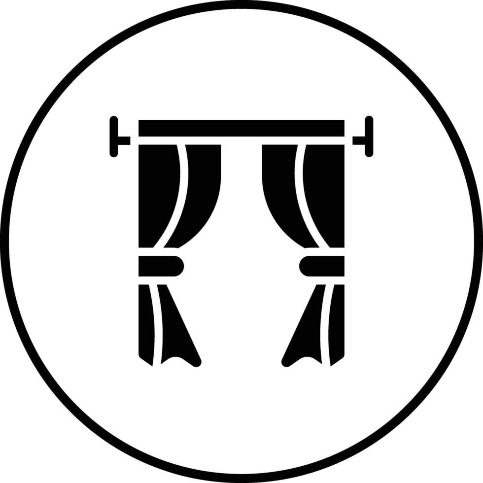 Curtains Vector Icon
