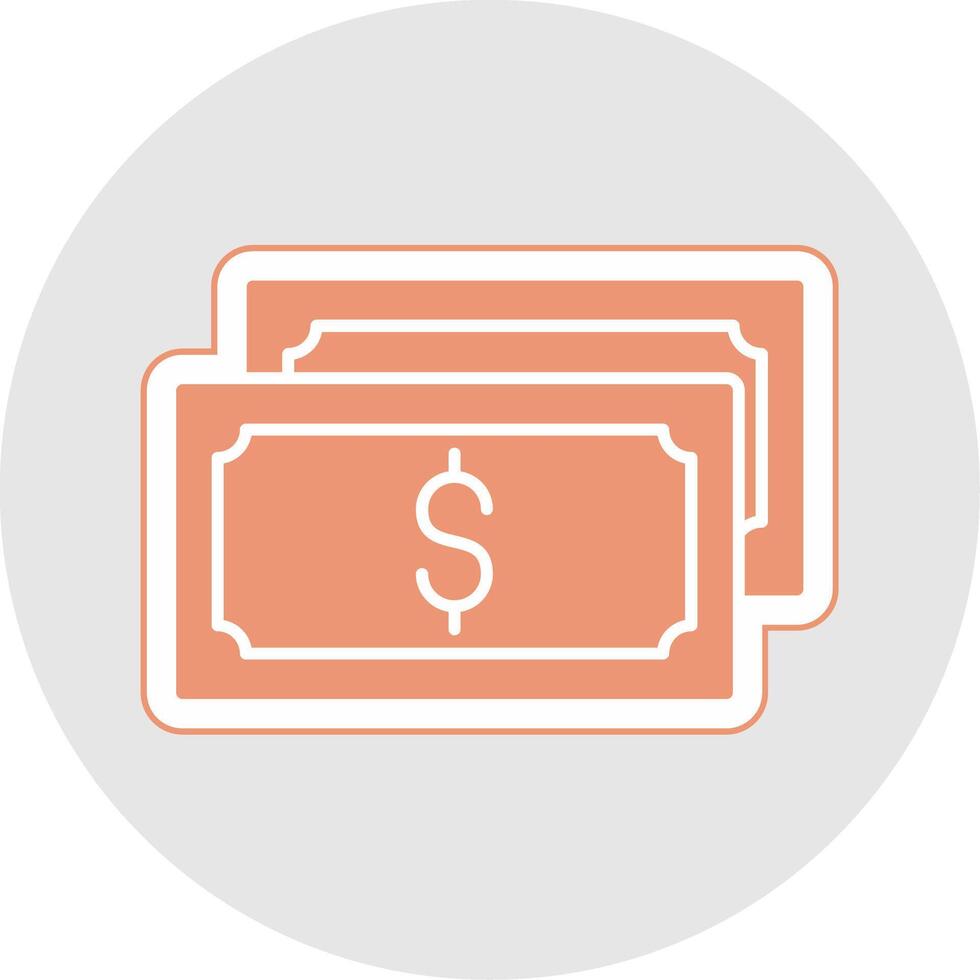 Cash Flow Glyph Multicolor Sticker Icon vector