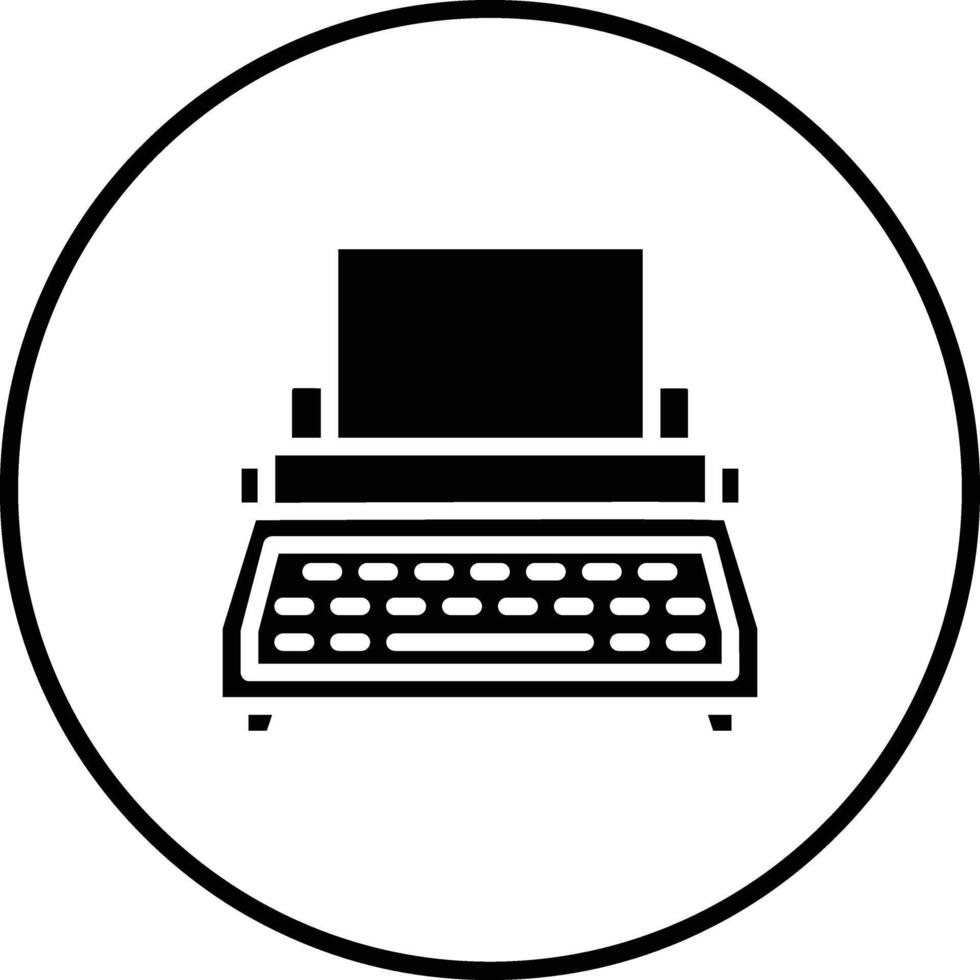 Typewriter Vector Icon