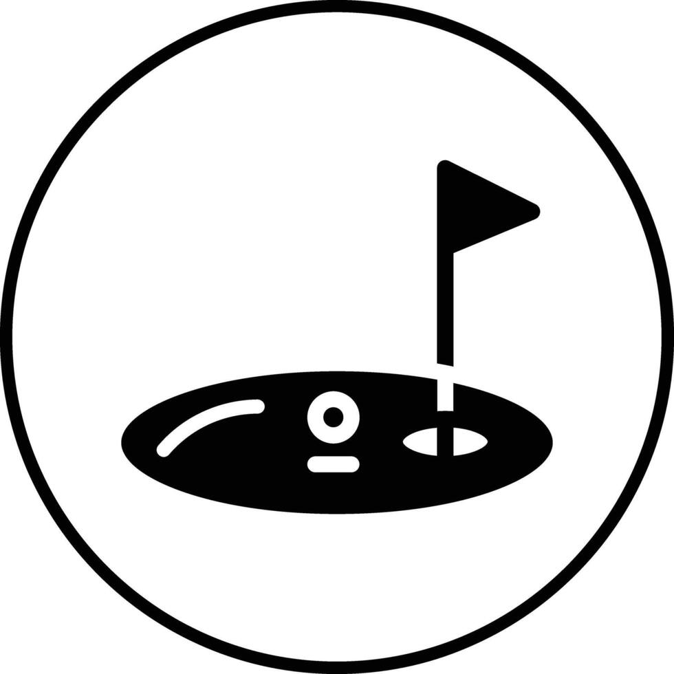 icono de vector de golf