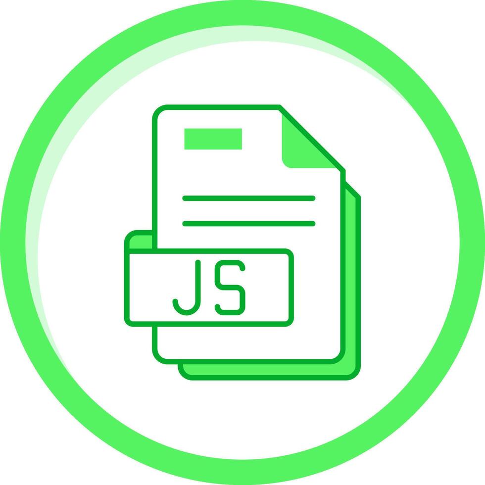 Js Green mix Icon vector