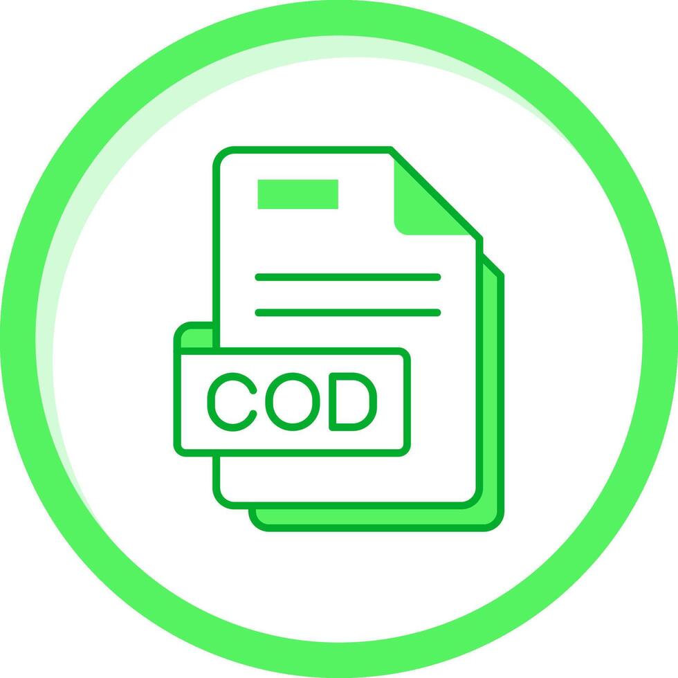 Cod Green mix Icon vector