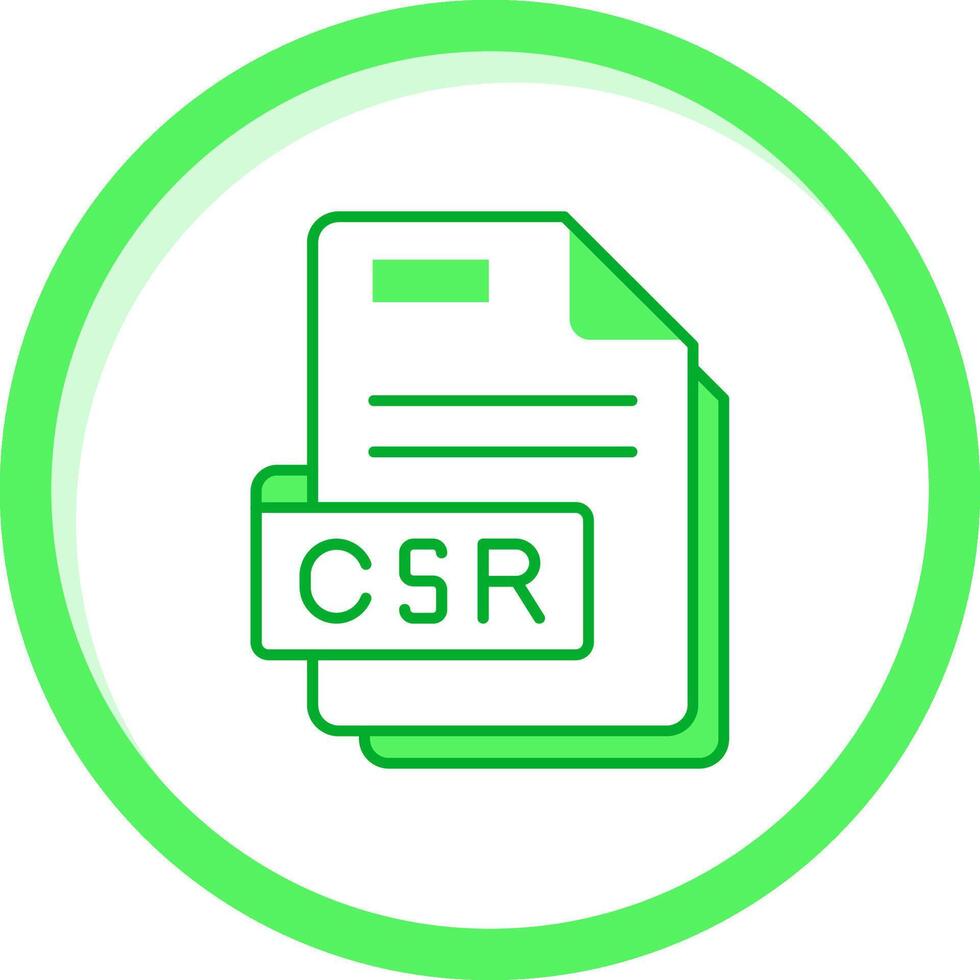 Csr Green mix Icon vector