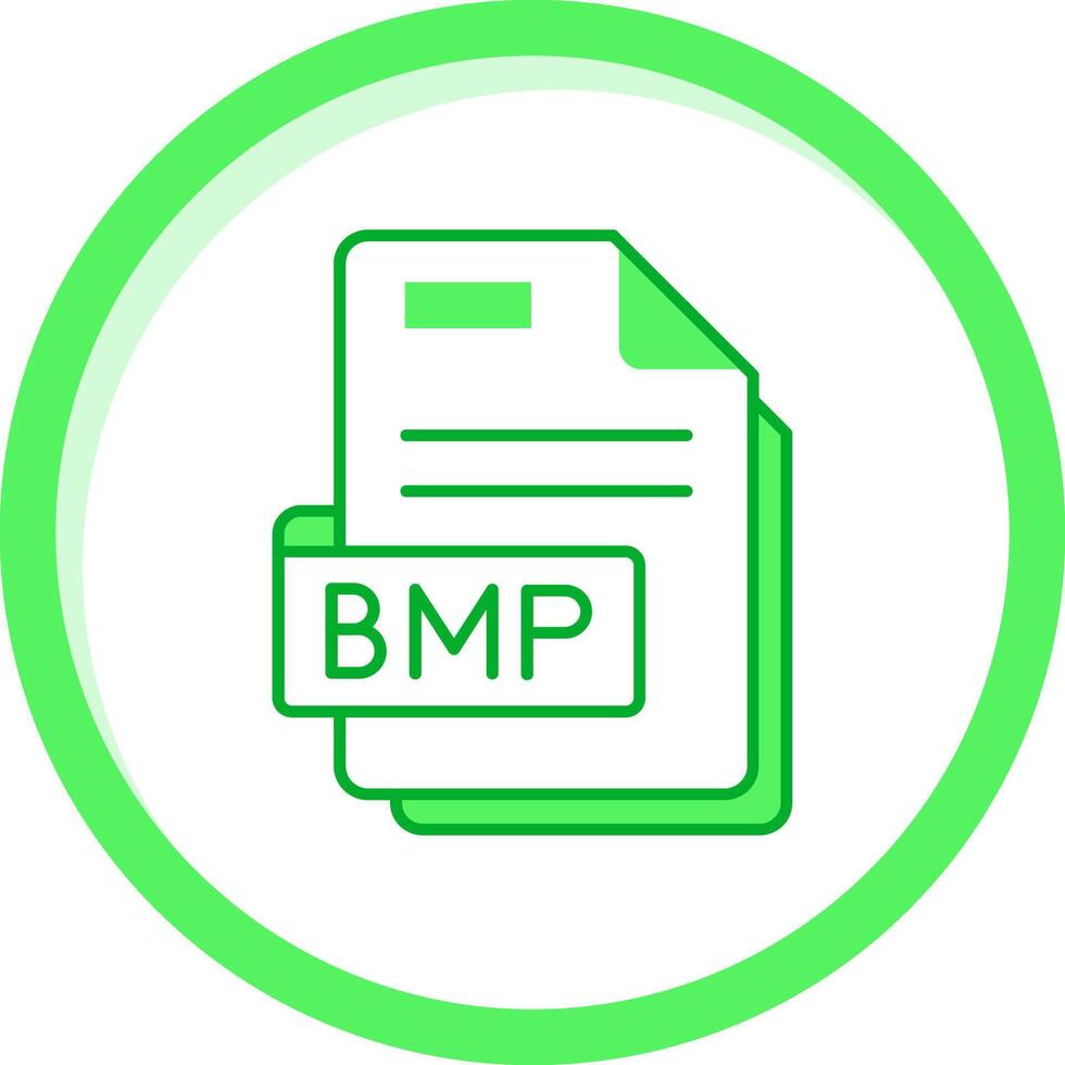 Bmp Green mix Icon vector