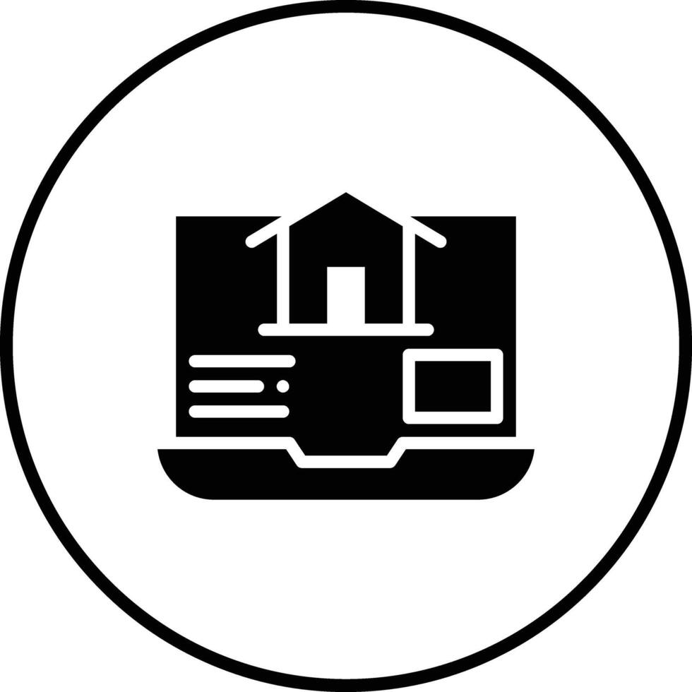 Buy House Online Vector Icon