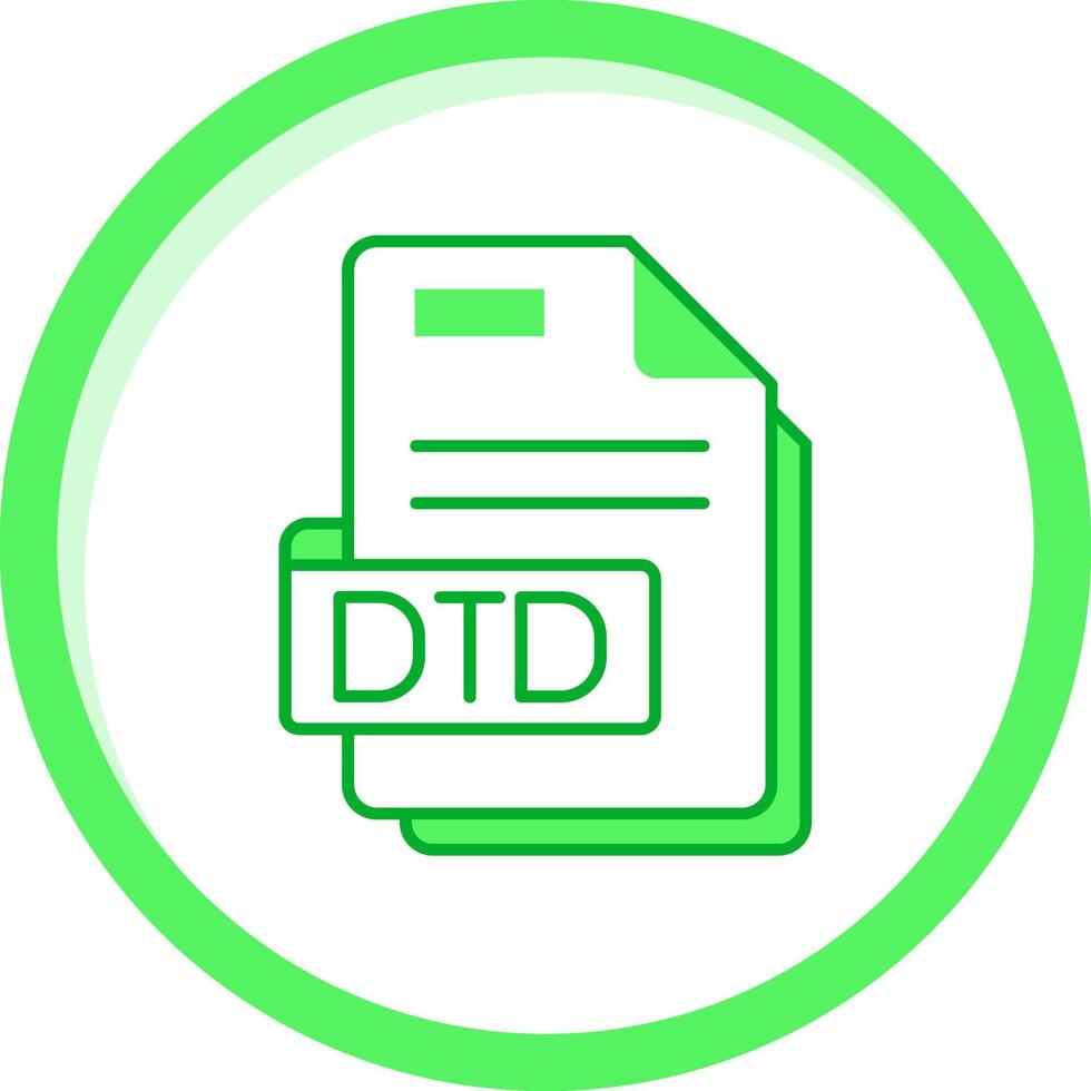 Dtd Green mix Icon vector