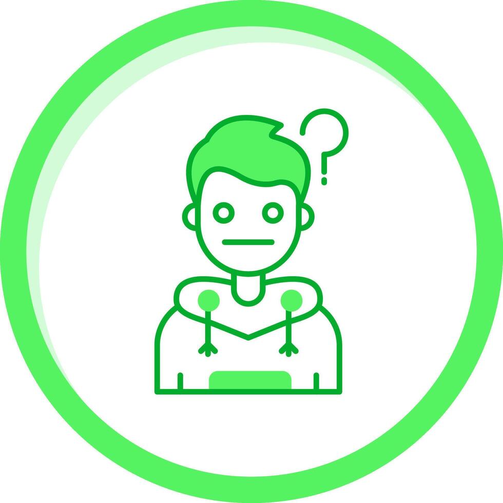 Thinking Green mix Icon vector