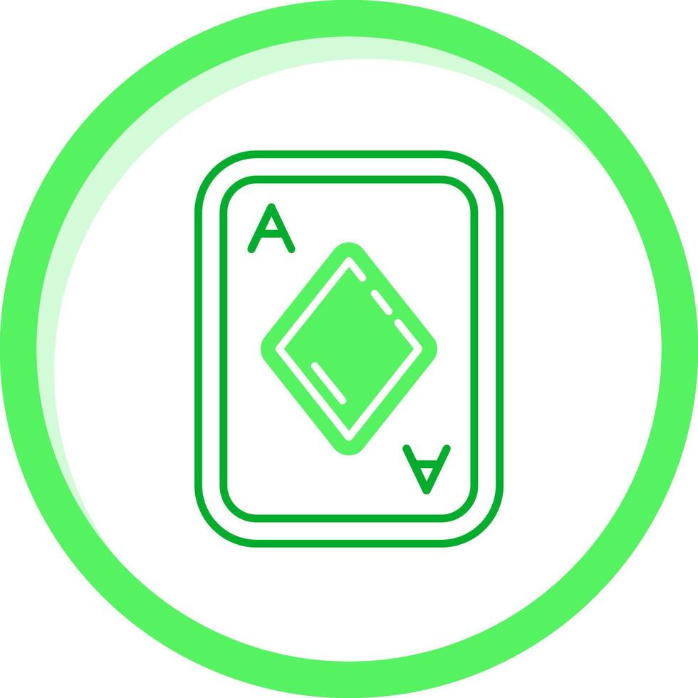 diamantes verde mezcla icono vector